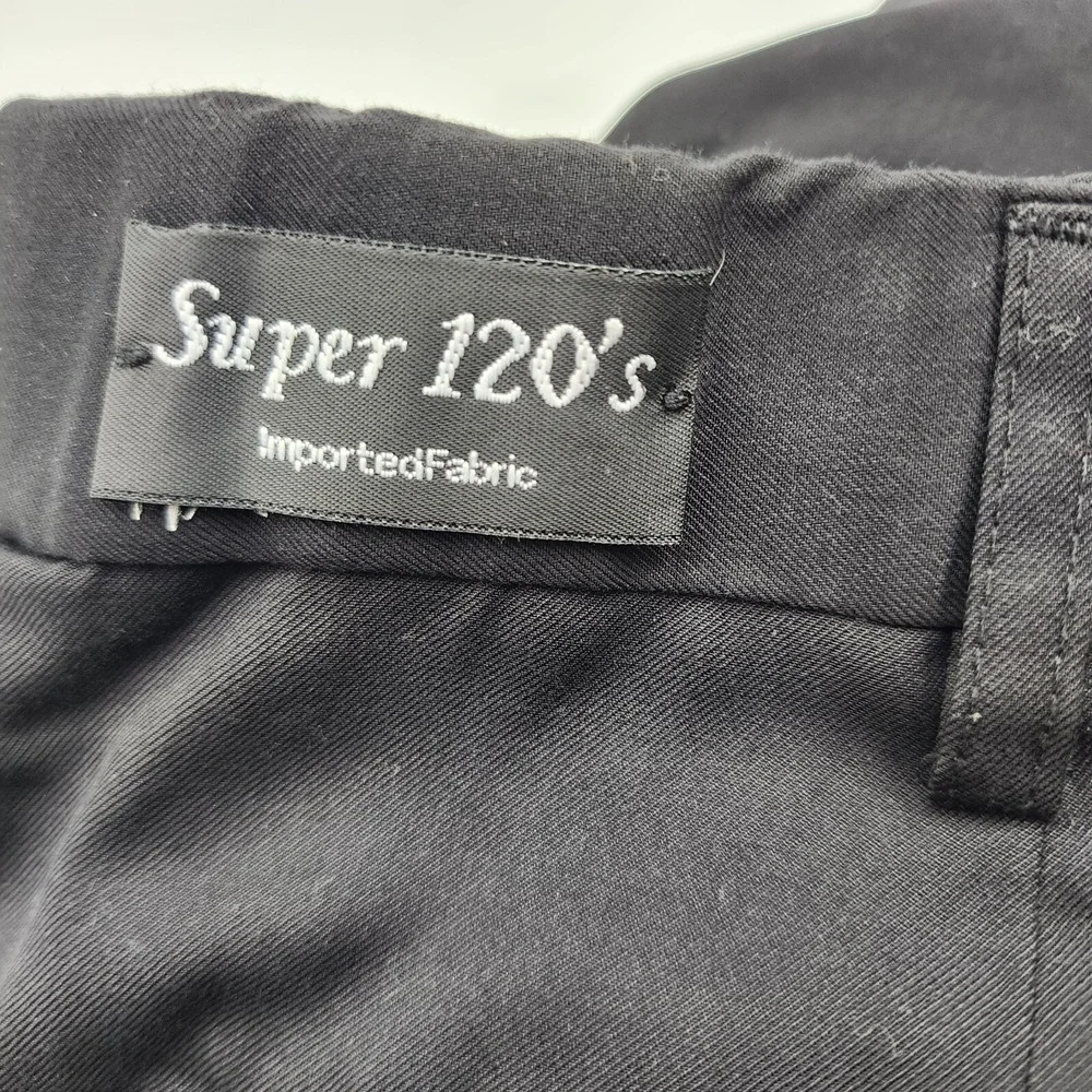Bocaccio Golf Men's 36 Pleated Front Shorts‎ Super 120's Black Rayon/poly